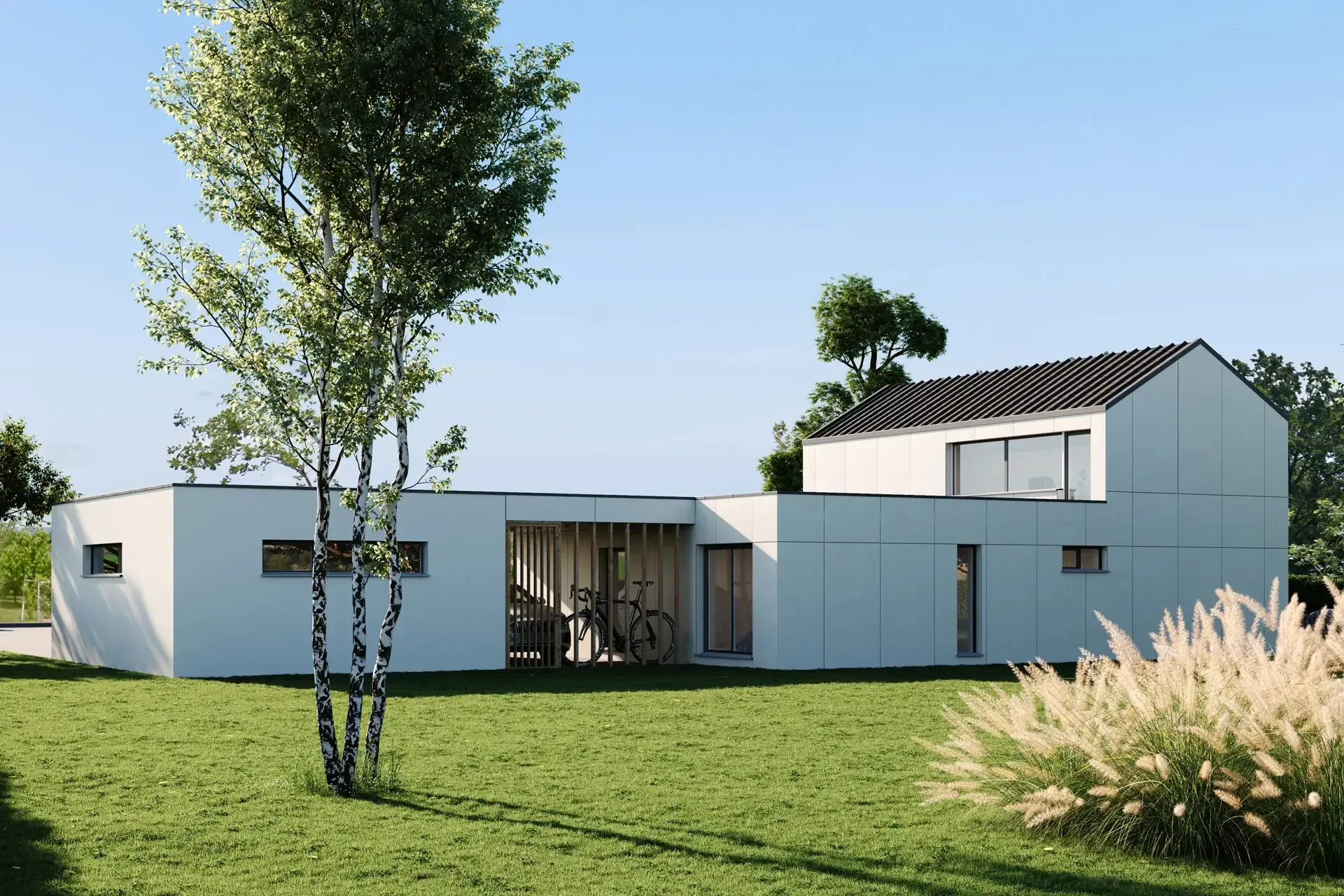 3d vizualizacija izris druzinska hisa