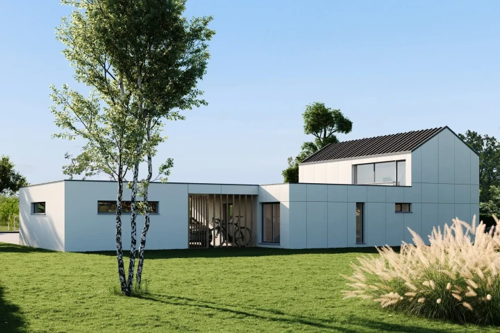 3d vizualizacija izris druzinska hisa