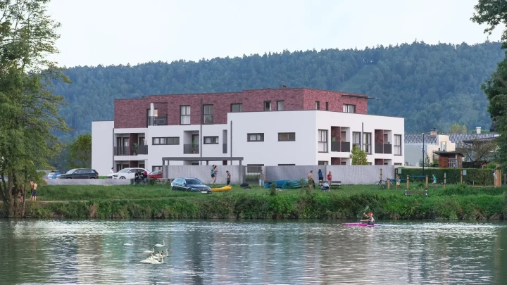 3d vizualizacija stanovanjski blok stanovanja